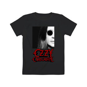 Детская футболка хлопок с принтом Ozzy Osbourne: King of Metal в Кировске, 100% хлопок | круглый вырез горловины, полуприлегающий силуэт, длина до линии бедер | Тематика изображения на принте: король металла | оззи осборн