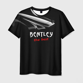 Мужская футболка 3D с принтом Bentley the best в Кировске, 100% полиэфир | прямой крой, круглый вырез горловины, длина до линии бедер | bentley | авто | автомобиль | бентли | машина | тачка