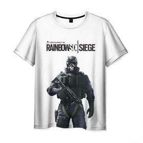 Мужская футболка 3D с принтом Rainbow Six Siege в Кировске, 100% полиэфир | прямой крой, круглый вырез горловины, длина до линии бедер | rainbow six | tom clancy’s