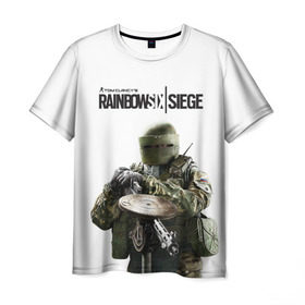 Мужская футболка 3D с принтом Rainbow Six Siege в Кировске, 100% полиэфир | прямой крой, круглый вырез горловины, длина до линии бедер | Тематика изображения на принте: rainbow six | tom clancy’s
