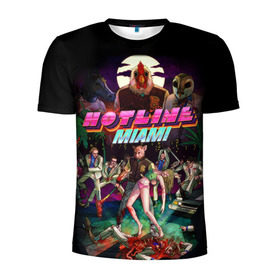 Мужская футболка 3D спортивная с принтом Hotline Miami 17 в Кировске, 100% полиэстер с улучшенными характеристиками | приталенный силуэт, круглая горловина, широкие плечи, сужается к линии бедра | game | hotline miami | hotlinemiami | игры | майями | хотлайн | хотланй майами