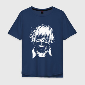 Мужская футболка хлопок Oversize с принтом Ghoul в Кировске, 100% хлопок | свободный крой, круглый ворот, “спинка” длиннее передней части | anime | ghoul | tokyo | tokyo ghoul | гуль