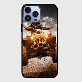 Чехол для iPhone 13 Pro Max с принтом Квадроцикл в Кировске,  |  | Тематика изображения на принте: гонки | гонщик | грязь | квадроцикл | колеса | мотоцикл