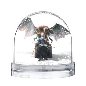 Снежный шар с принтом The Witcher в Кировске, Пластик | Изображение внутри шара печатается на глянцевой фотобумаге с двух сторон | witcher | ведьмак | геральт