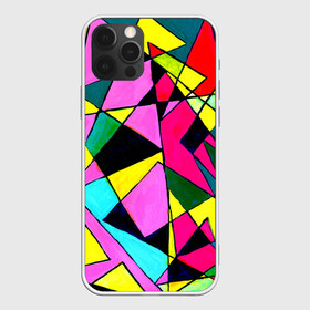 Чехол для iPhone 12 Pro Max с принтом Треугольники в Кировске, Силикон |  | картина | разноцветный | яркий
