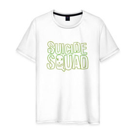 Мужская футболка хлопок с принтом Отряд самоубийц в Кировске, 100% хлопок | прямой крой, круглый вырез горловины, длина до линии бедер, слегка спущенное плечо. | 