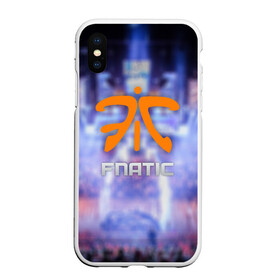 Чехол для iPhone XS Max матовый с принтом Fnatic team в Кировске, Силикон | Область печати: задняя сторона чехла, без боковых панелей | Тематика изображения на принте: counter | cs | go | strike | контр | страйк