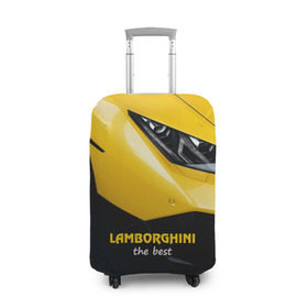 Чехол для чемодана 3D с принтом Lamborghini the best в Кировске, 86% полиэфир, 14% спандекс | двустороннее нанесение принта, прорези для ручек и колес | авто | автомобиль | ламборгини