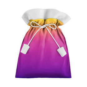 Подарочный 3D мешок с принтом Чёткий градиент в Кировске, 100% полиэстер | Размер: 29*39 см | Тематика изображения на принте: cs:go | градиент | диджей | желтый | музыка | розовый | синий | фиолетовый | чёткий
