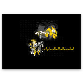 Поздравительная открытка с принтом Wu-Tang Clan в Кировске, 100% бумага | плотность бумаги 280 г/м2, матовая, на обратной стороне линовка и место для марки
 | Тематика изображения на принте: wu tang