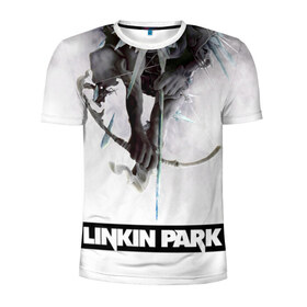 Мужская футболка 3D спортивная с принтом Linkin Park в Кировске, 100% полиэстер с улучшенными характеристиками | приталенный силуэт, круглая горловина, широкие плечи, сужается к линии бедра | Тематика изображения на принте: linkin park