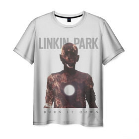 Мужская футболка 3D с принтом Linkin Park в Кировске, 100% полиэфир | прямой крой, круглый вырез горловины, длина до линии бедер | Тематика изображения на принте: 
