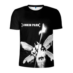 Мужская футболка 3D спортивная с принтом Linkin Park в Кировске, 100% полиэстер с улучшенными характеристиками | приталенный силуэт, круглая горловина, широкие плечи, сужается к линии бедра | linkin park