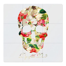 Магнитный плакат 3Х3 с принтом Мексиканский череп в Кировске, Полимерный материал с магнитным слоем | 9 деталей размером 9*9 см | Тематика изображения на принте: 