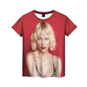 Женская футболка 3D с принтом Taylor Swift в Кировске, 100% полиэфир ( синтетическое хлопкоподобное полотно) | прямой крой, круглый вырез горловины, длина до линии бедер | звезда | знаменитость | музыка | певица