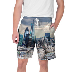 Мужские шорты 3D с принтом Великобритания в Кировске,  полиэстер 100% | прямой крой, два кармана без застежек по бокам. Мягкая трикотажная резинка на поясе, внутри которой широкие завязки. Длина чуть выше колен | 