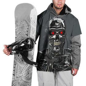 Накидка на куртку 3D с принтом Терминатор 2 в Кировске, 100% полиэстер |  | terminator | арнольд шварценнегер | боевик | робот