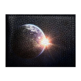 Обложка для студенческого билета с принтом Космический свет в Кировске, натуральная кожа | Размер: 11*8 см; Печать на всей внешней стороне | вселенная | галактика | земля | солнце