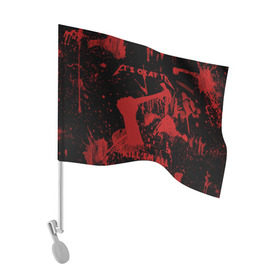 Флаг для автомобиля с принтом Kill `Em All в Кировске, 100% полиэстер | Размер: 30*21 см | металлика