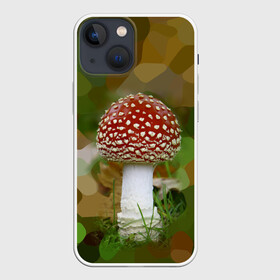 Чехол для iPhone 13 mini с принтом Мухоморчик в Кировске,  |  | гриб | камуфляж | лес | мухомор | поганка | яд | ядовитый