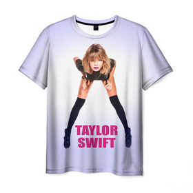 Мужская футболка 3D с принтом Taylor Swift в Кировске, 100% полиэфир | прямой крой, круглый вырез горловины, длина до линии бедер | Тематика изображения на принте: звезда | знаменитость | музыка | певица | тейлор свифт