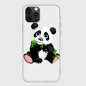 Чехол для iPhone 12 Pro Max с принтом Пандочка в Кировске, Силикон |  | Тематика изображения на принте: бамбук | голубые глаза | панда