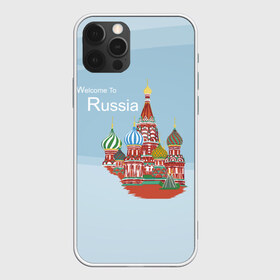 Чехол для iPhone 12 Pro Max с принтом Welcom To Russia в Кировске, Силикон |  | Тематика изображения на принте: welcom to russia | держава | добро пожаловать в россию | кремль | москва | россия | слава россии | страна