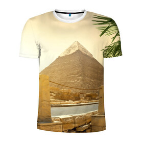 Мужская футболка 3D спортивная с принтом Egypt в Кировске, 100% полиэстер с улучшенными характеристиками | приталенный силуэт, круглая горловина, широкие плечи, сужается к линии бедра | egypt | египет | закат | золото | клеопатра | мумия | песок | пирамиды | пустыня | солнце