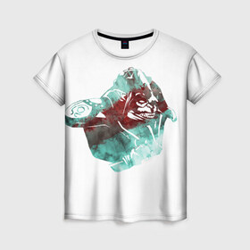 Женская футболка 3D с принтом Дота в Кировске, 100% полиэфир ( синтетическое хлопкоподобное полотно) | прямой крой, круглый вырез горловины, длина до линии бедер | Тематика изображения на принте: dota 2 | huskar | дота | хускар