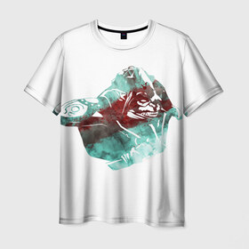 Мужская футболка 3D с принтом Дота в Кировске, 100% полиэфир | прямой крой, круглый вырез горловины, длина до линии бедер | Тематика изображения на принте: dota 2 | huskar | дота | хускар