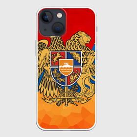 Чехол для iPhone 13 mini с принтом Армения в Кировске,  |  | Тематика изображения на принте: герб | флаг