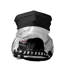 Бандана-труба 3D с принтом Totoro в Кировске, 100% полиэстер, ткань с особыми свойствами — Activecool | плотность 150‒180 г/м2; хорошо тянется, но сохраняет форму | котобус | рождество