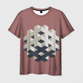 Мужская футболка 3D с принтом Великая иллюзия в Кировске, 100% полиэфир | прямой крой, круглый вырез горловины, длина до линии бедер | 