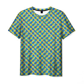 Мужская футболка 3D с принтом Великая иллюзия в Кировске, 100% полиэфир | прямой крой, круглый вырез горловины, длина до линии бедер | иллюзии | иллюзия | классная | классно | круто | обман | оптическая | показалось | фигура