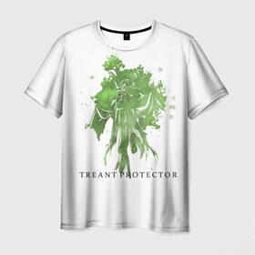 Мужская футболка 3D с принтом Treant Protector в Кировске, 100% полиэфир | прямой крой, круглый вырез горловины, длина до линии бедер | dota 2 | treant protector | дерево | дота