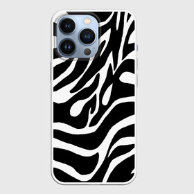 Чехол для iPhone 13 Pro с принтом Зебра в Кировске,  |  | Тематика изображения на принте: животные | зебра | полосы | текстуры | черно белый