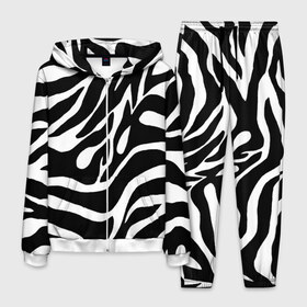 Мужской костюм 3D Зебра: в Кировске, 100% полиэстер | Манжеты и пояс оформлены тканевой резинкой, двухслойный капюшон со шнурком для регулировки, карманы спереди | Тематика изображения на принте: животные | зебра | полосы | текстуры | черно белый