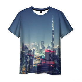 Мужская футболка 3D с принтом Дубай в Кировске, 100% полиэфир | прямой крой, круглый вырез горловины, длина до линии бедер | dubai | абу даби | арабские эмираты | ближний восток | богатство | бурдж халифа | дубай | изобилие | каникулы | мегаполис | нефть | оаэ | отпуск | персидский залив | роскошь | технологии | туризм | шейхи