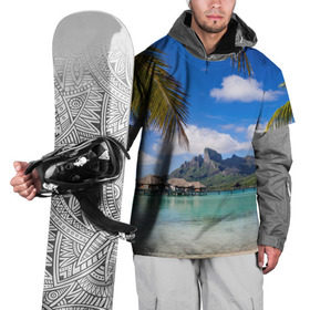 Накидка на куртку 3D с принтом Бора-Бора в Кировске, 100% полиэстер |  | архипелаг | блаженство | бора бора | бунгало | жемчужина тихого океана | загар | каникулы | море | океан | остров | отдых | отпуск | пальмы | песок | пляж | рай | сказка | солнце | таити | туризм