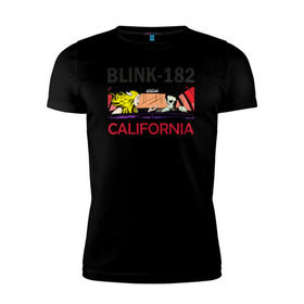 Мужская футболка премиум с принтом California в Кировске, 92% хлопок, 8% лайкра | приталенный силуэт, круглый вырез ворота, длина до линии бедра, короткий рукав | california | блинк