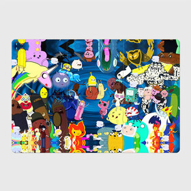 Магнитный плакат 3Х2 с принтом Adventure Time 1 в Кировске, Полимерный материал с магнитным слоем | 6 деталей размером 9*9 см | Тематика изображения на принте: adventure time | bubblegum | dog | finn | jake | marcelline | время приключений | джейк и финн | марселин | пупырка