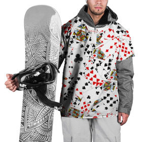 Накидка на куртку 3D с принтом Игральные карты в Кировске, 100% полиэстер |  | Тематика изображения на принте: 