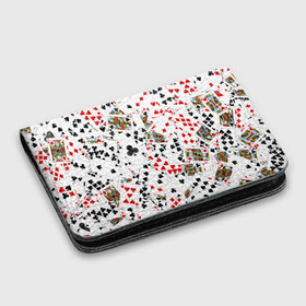 Картхолдер с принтом с принтом Игральные карты в Кировске, натуральная матовая кожа | размер 7,3 х 10 см; кардхолдер имеет 4 кармана для карт; | 