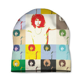 Шапка 3D с принтом Pop Art Jim Morrison The Doors в Кировске, 100% полиэстер | универсальный размер, печать по всей поверхности изделия | jim morrison | the doors | арт | дорс | моррисон