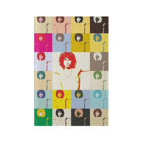 Обложка для паспорта матовая кожа с принтом Pop Art Jim Morrison The Doors в Кировске, натуральная матовая кожа | размер 19,3 х 13,7 см; прозрачные пластиковые крепления | Тематика изображения на принте: jim morrison | the doors | арт | дорс | моррисон