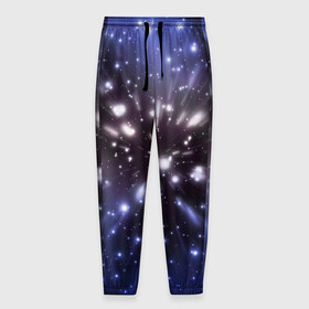 Мужские брюки 3D с принтом Звёздный космос в Кировске, 100% полиэстер | манжеты по низу, эластичный пояс регулируется шнурком, по бокам два кармана без застежек, внутренняя часть кармана из мелкой сетки | звёзды | космическое пространство | созвездие
