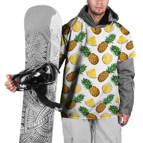 Накидка на куртку 3D с принтом Ананасы 6 в Кировске, 100% полиэстер |  | Тематика изображения на принте: летний | паттерн | светлый