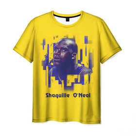 Мужская футболка 3D с принтом Shaquille O`Neal в Кировске, 100% полиэфир | прямой крой, круглый вырез горловины, длина до линии бедер | Тематика изображения на принте: nba | баскетбол | баскетболист | спорт | шакил о’нил