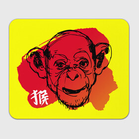 Коврик прямоугольный с принтом Fire Monkey в Кировске, натуральный каучук | размер 230 х 185 мм; запечатка лицевой стороны | Тематика изображения на принте: мартышка | обезьяна | огненная