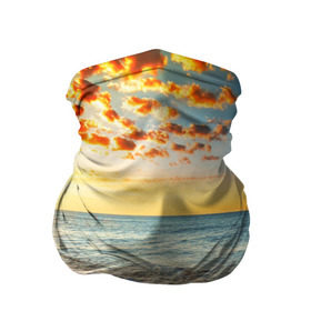 Бандана-труба 3D с принтом Лазурный берег в Кировске, 100% полиэстер, ткань с особыми свойствами — Activecool | плотность 150‒180 г/м2; хорошо тянется, но сохраняет форму | берег | лето | море | отдых